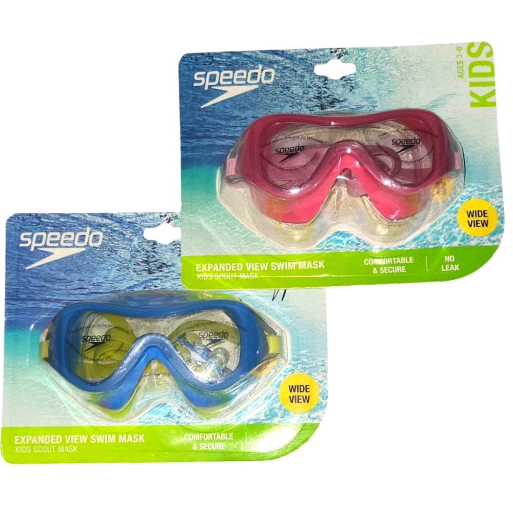 Speedo Kids Swim Mask Set - Pink and Blue